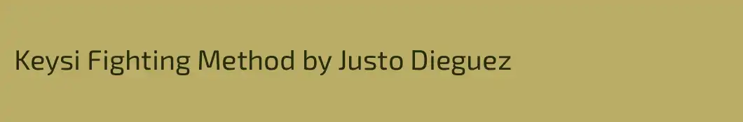 Keysi Fighting Method by Justo Dieguez